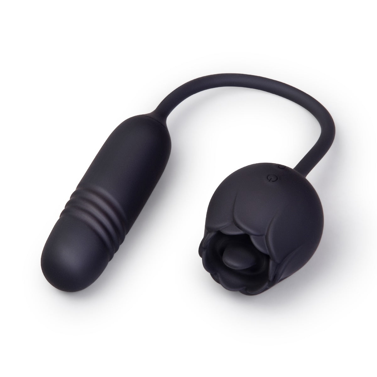 The Lick & Thrust Rose Rechargeable Licking, Vibrating & Thrusting Vibe