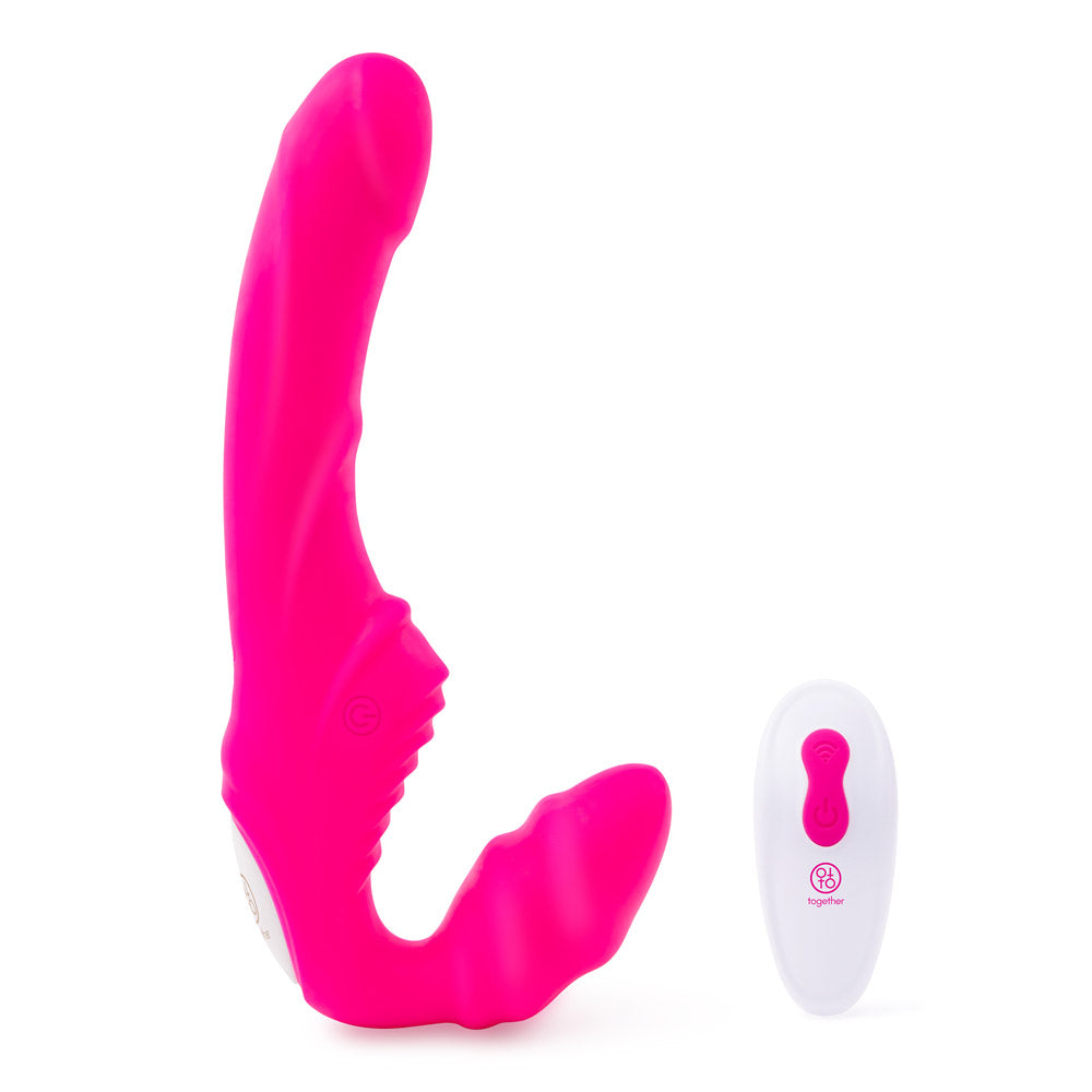 Strapless Together Remote Controlled Vibrator