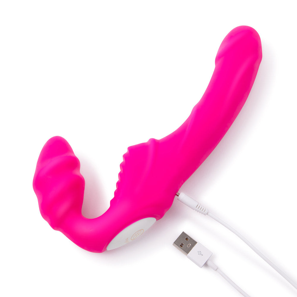 Strapless Together Remote Controlled Vibrator