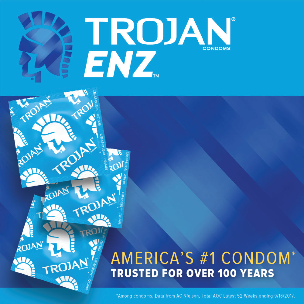 Trojan ENZ Classic Reservoir End 36 Count Lubricated Latex Condoms