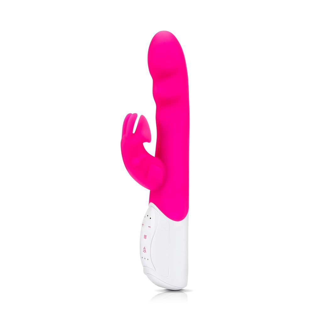 Rabbit Essentials Clitoral Suction Rabbit Vibrator in Hot Pink