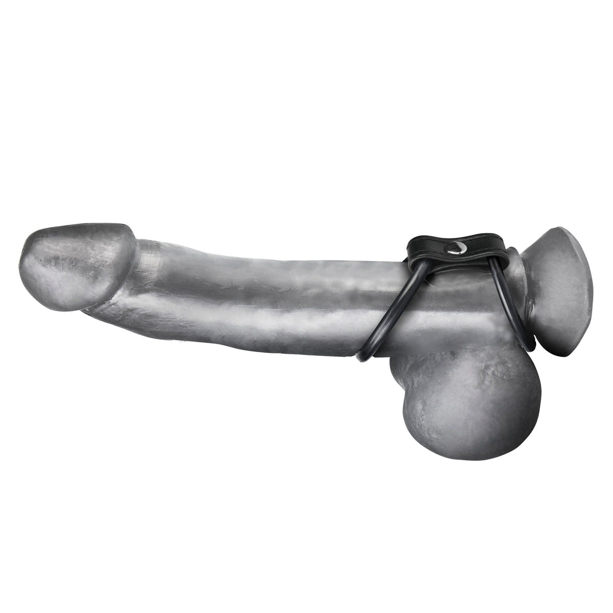 Blue Line Men Duo Cock & Ball Ring at glastoy.com