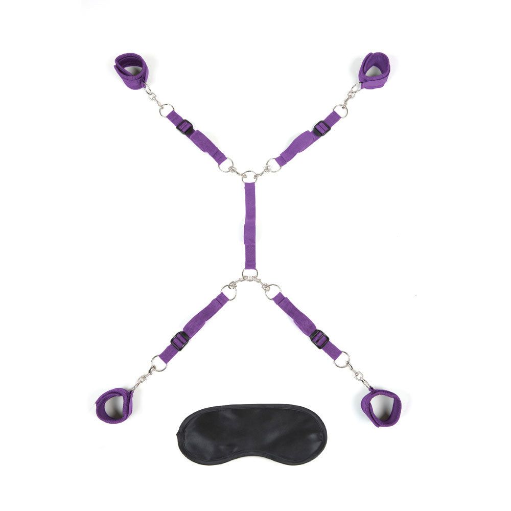 Shop the Lux Fetish 7-Piece Bed Spreader in Purple Color