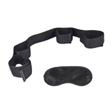 Everything included with the Lux Fetish Bondage Buddy Adjustable Ankle and Wrist Restraint at Glastoy.com