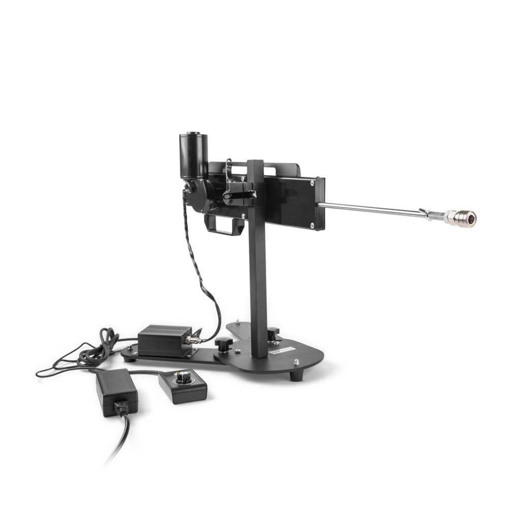 Model holding the Gläs Deep Penetrating Thrusting Machine