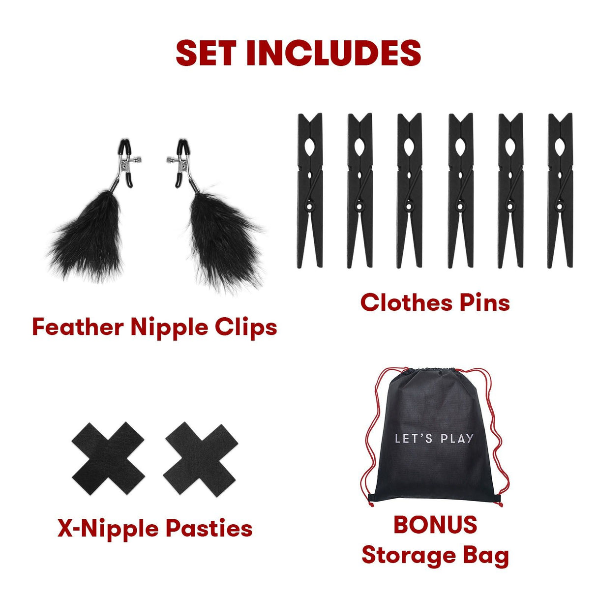 Lux Fetish Sensory Experience 7PC Bedspreader and Bed Restraint Set with Wartenberg Pinwheel at glastoy.com