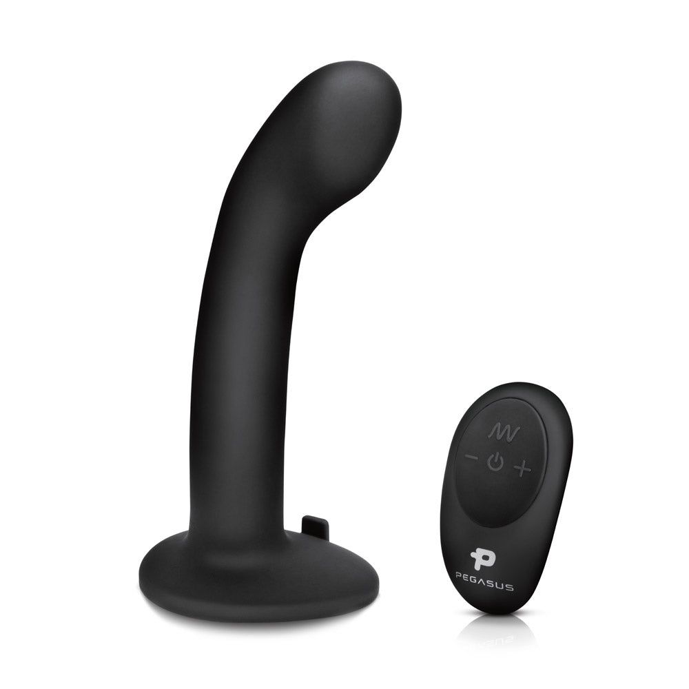 Shop the Pegasus 6" P-Spot Silicone Pegging Dildo with Adjustable Strap On and Remote Control at Glastoy.com