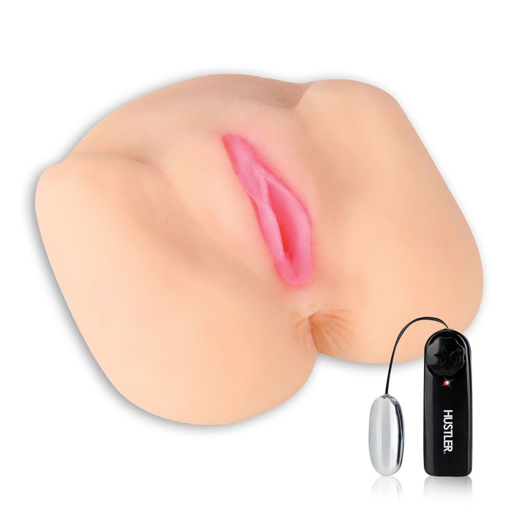 Shop Hustler's Sasha Grey - Vibrating Spread Eagle Pussy and Ass Dual Male Masturbator Toy at Gläs