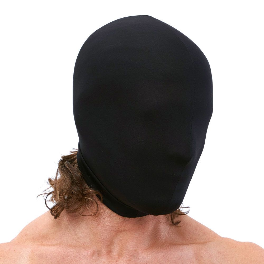 Get the Blackout Stretch Hood for Bondage and BDSM play at glastoy.com