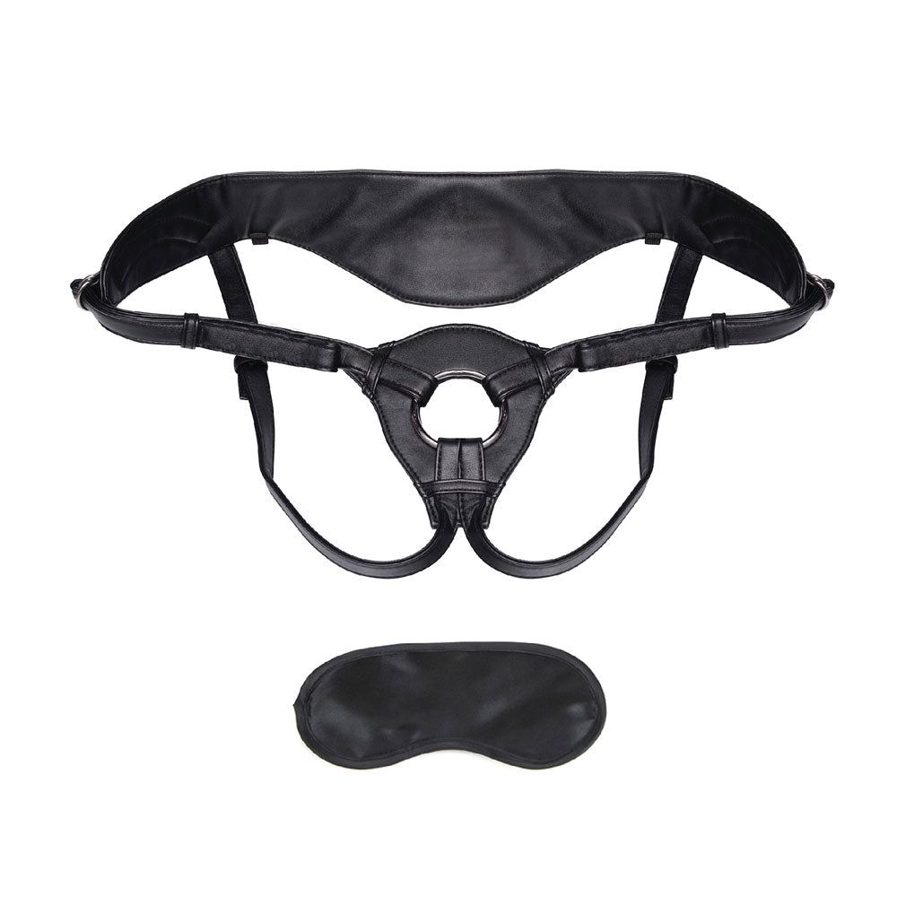 Shop the Faux Leather Strap-on Harness Set by Lux Fetish at Glastoy.com