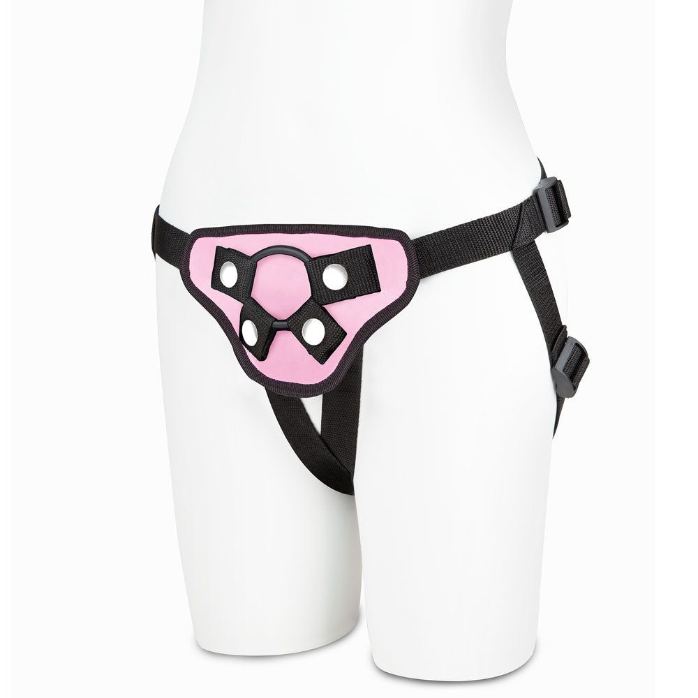 Shop the Pretty in Pink Strap-on Harness Set by Kux Fetish at Glastoy.com