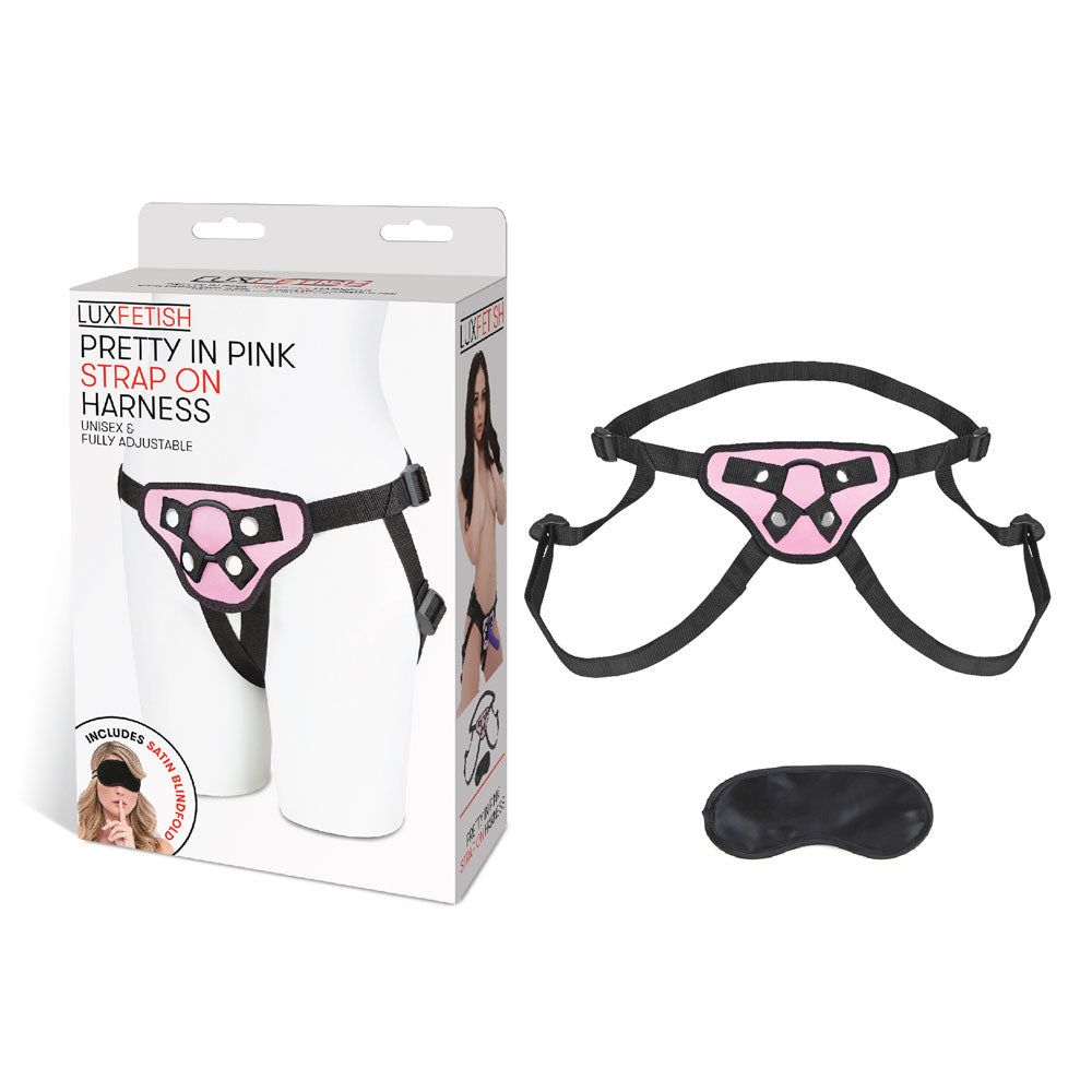 Shop the Pretty in Pink Strap-on Harness Set by Kux Fetish at Glastoy.com