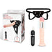 Get the Lux Fetish 8.5" Realistic Vibrating Dildo & Strap-on Harness Set at Glastoy.com