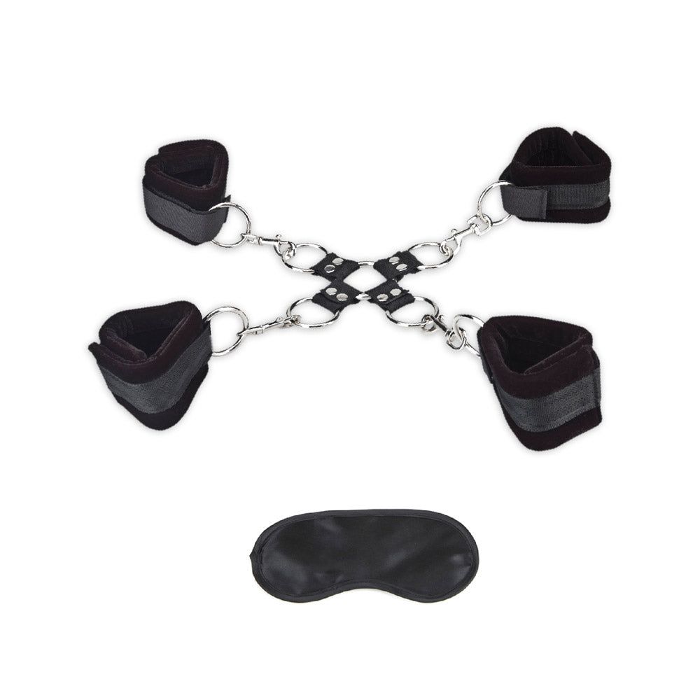 Shop the Lux Fetish 5PC Soft Cuff Hogtie BDSM Bondage Set at glastoy.com