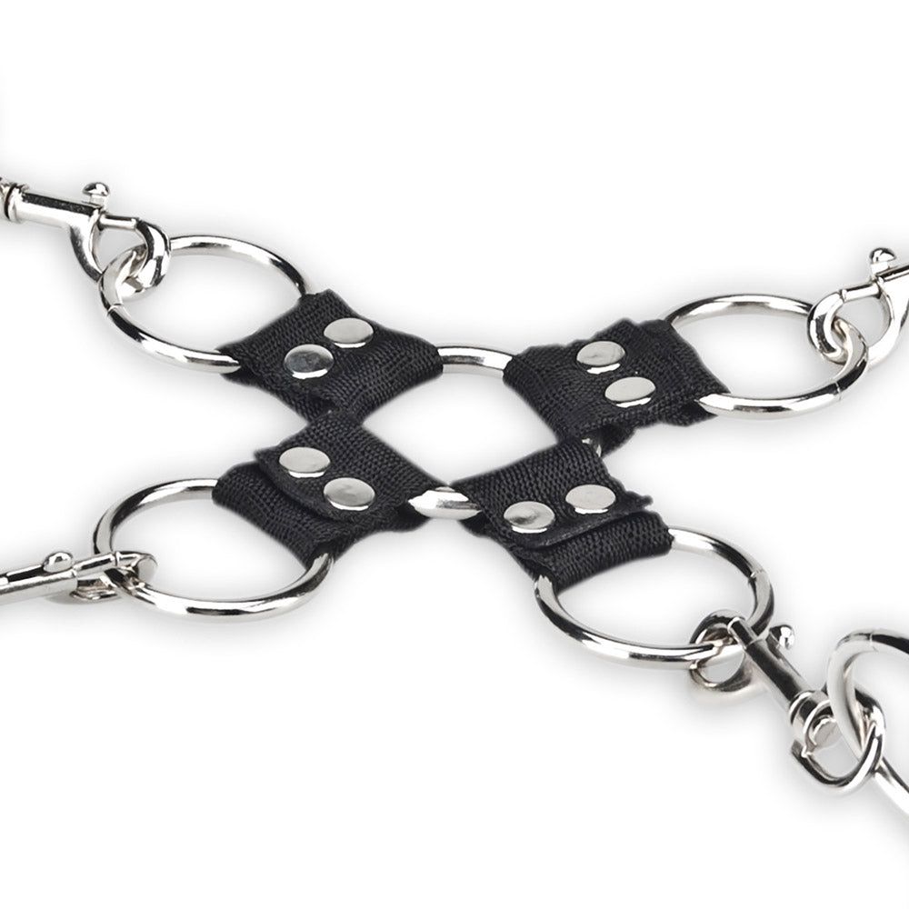 Shop the Lux Fetish 5PC Soft Cuff Hogtie BDSM Bondage Set at glastoy.com