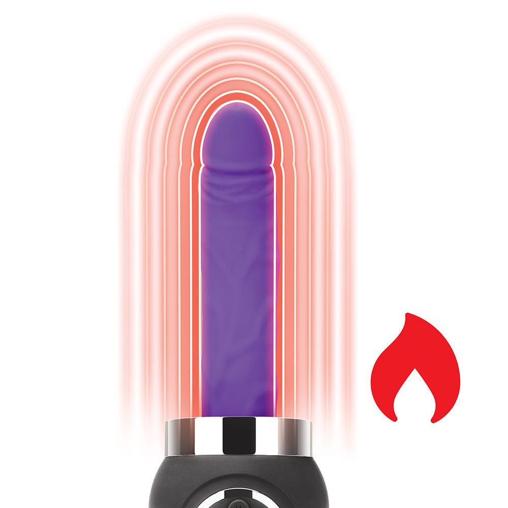 Lux Fetish Thrusting Dildo Vibrator warming function