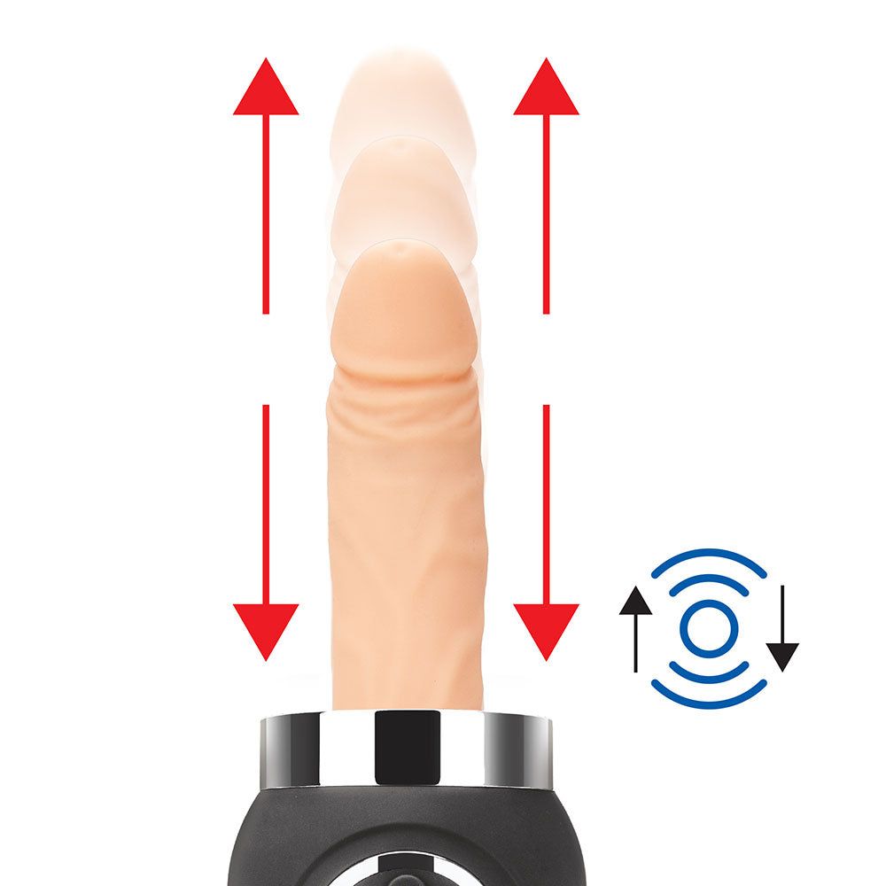 Lux Fetish Thrusting Dildo Vibrator thrusting function