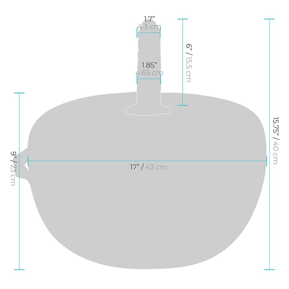 Inflatable Dildo Chair With Vibrating Dildo and Blindfold