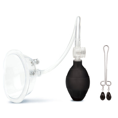 Shop the Lux Fetish Pussy Pump and Clit Clamp Set