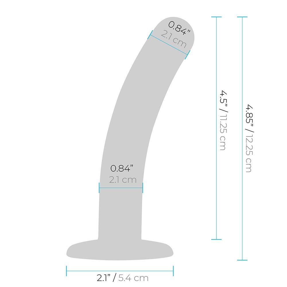Size and measurements of the Lux Fetish Strap On Harness & 5 inches Dildo Set