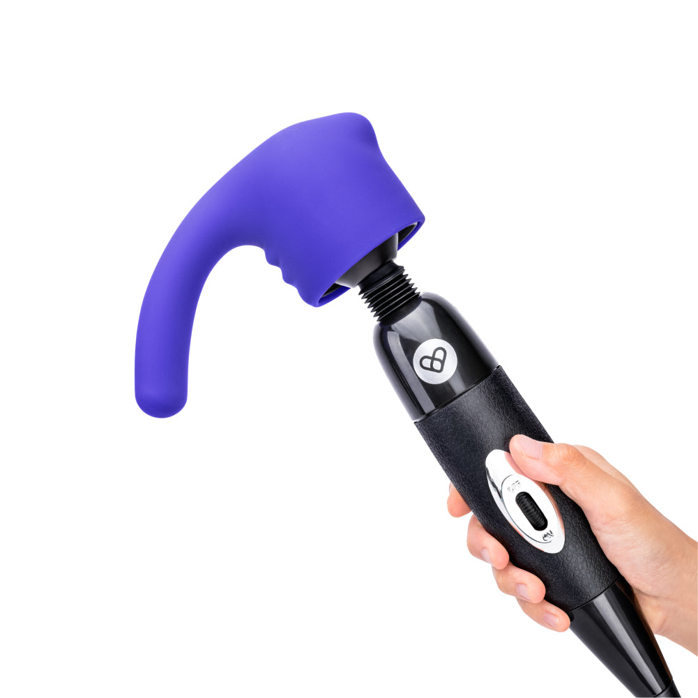 Pink Vibe Deluxe Silicone G-Spot Wand Attachment with Pink Vibe Magic Wand Plug-in Vibrator at glastoy.com