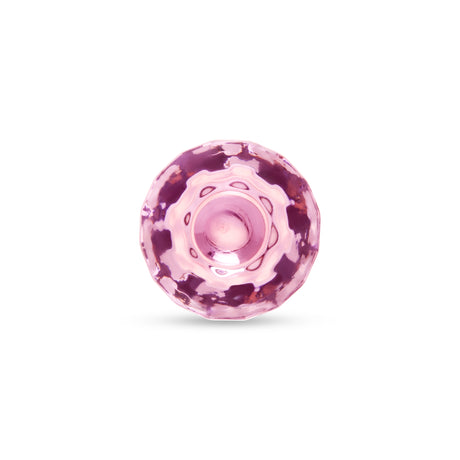 3.35" Pink Groove Butt Plug Textured Flared Base