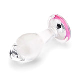 3.35" Pink Sparkle Butt Plug - Medium tip profile
