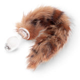 Profile Angle: Side view displaying the toy's classic tapered shape and smooth, clear glass body.

