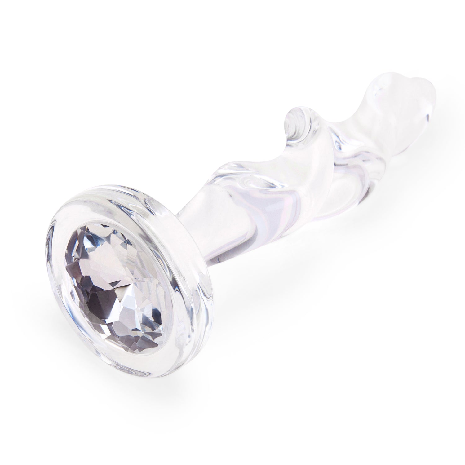 Sweet Twist Butt Plug - Clear Glass | Spiral Contour | Gls Sweet Twist Butt Plug - Clear Glass | Spiral Contour | Gls