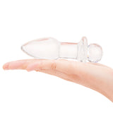 4.95" Crystal Twinkle Butt Plug Crystal on-Hand/Scale