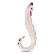 Main View: Full upright dark iridescent 5.75" Cosmic Crawler Dildo showcasing the curved, nubbed shaft.