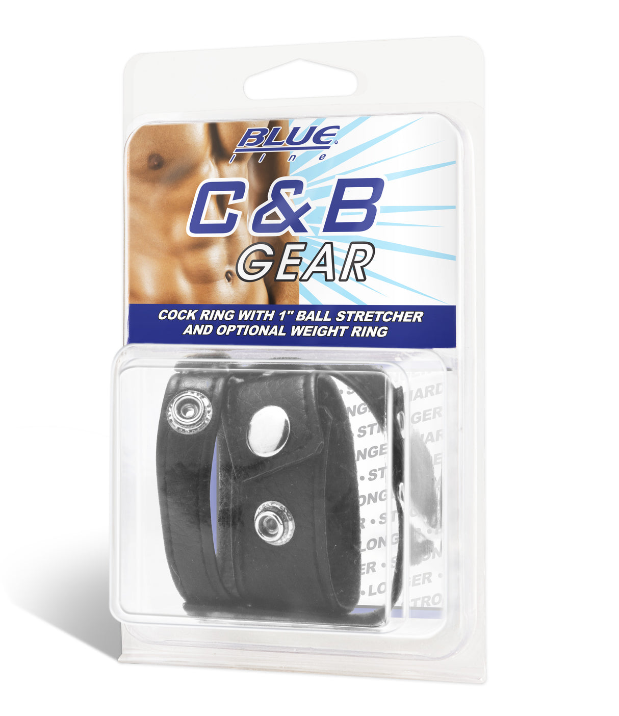 Cock Ring With 1" Ball Stretcher & Optional Weight Ring