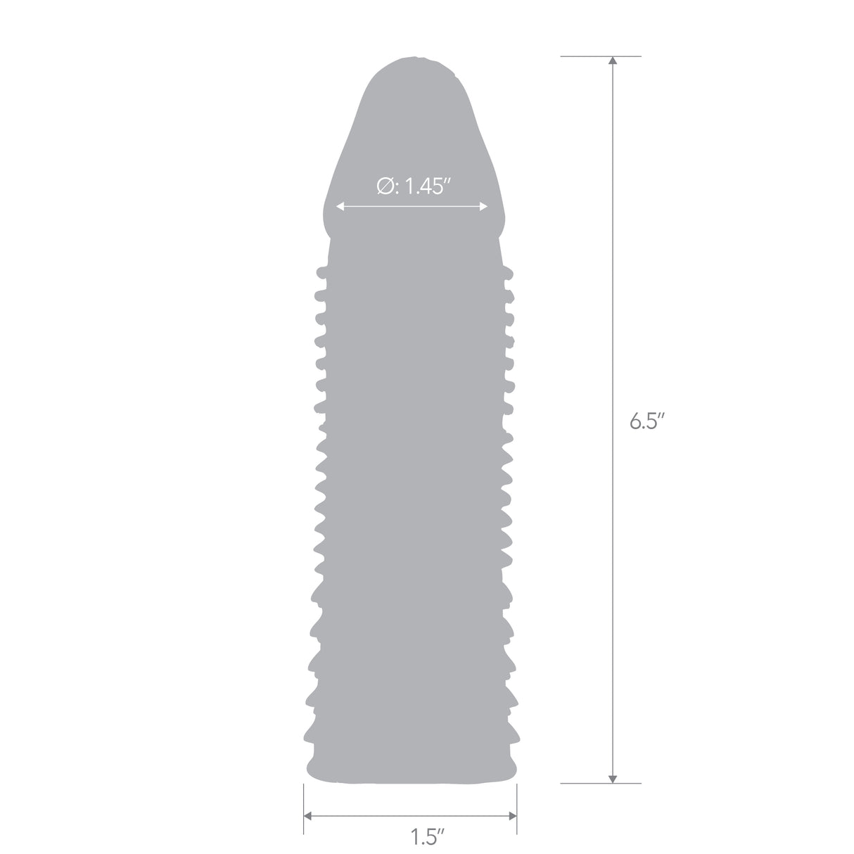 6.5" Triple Sensation Penis Enhancing Sleeve Extension