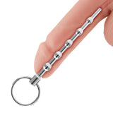 4.5" Stainless Steel Beaded Urethral Sound