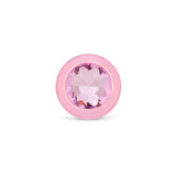  Bubble Gem Butt Plug Pink Gem Base