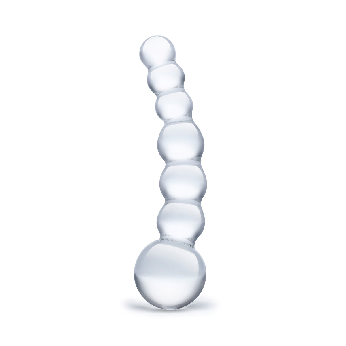 3.75" Curved Glass Anal Beads