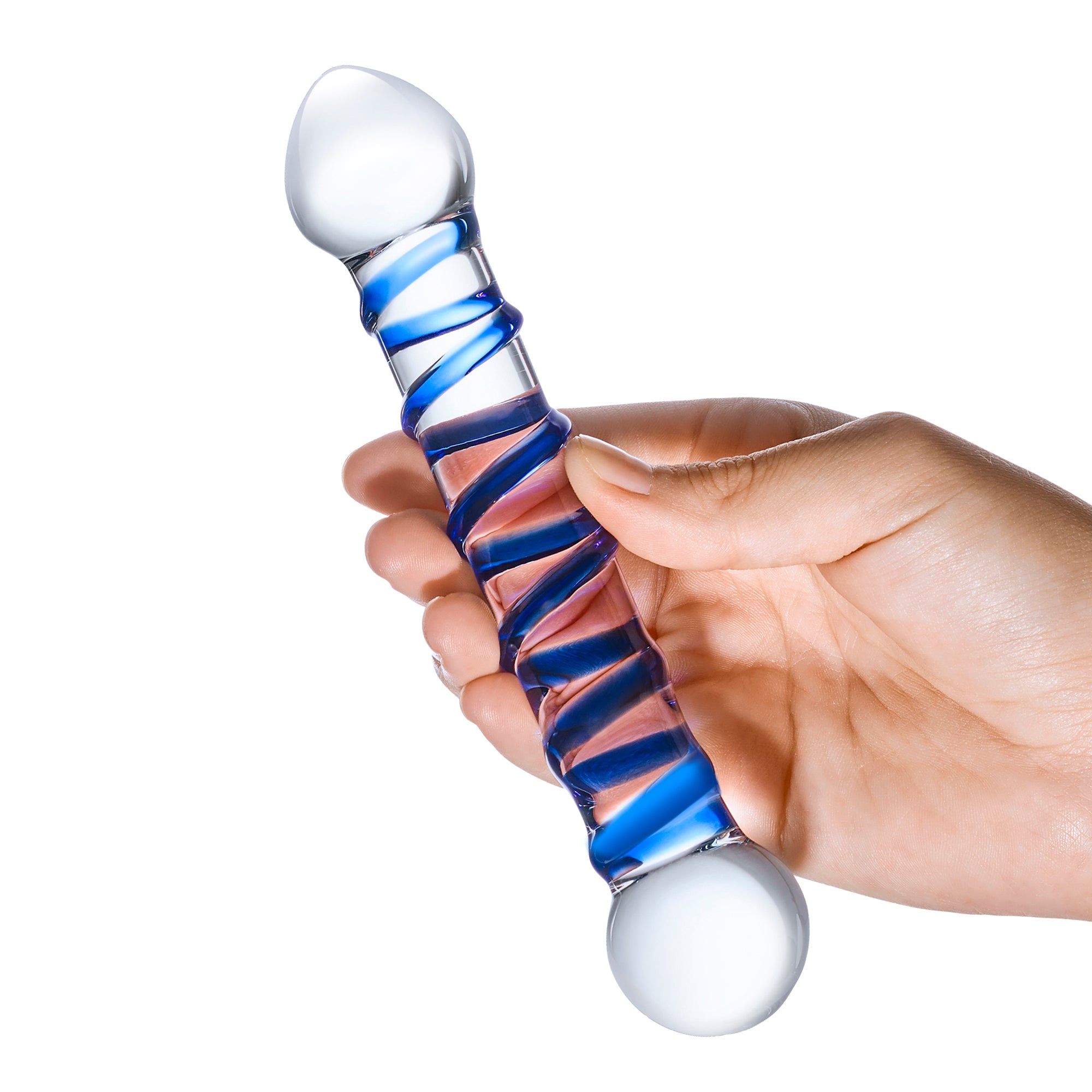 6.5" Spiral Double Ended Dildo