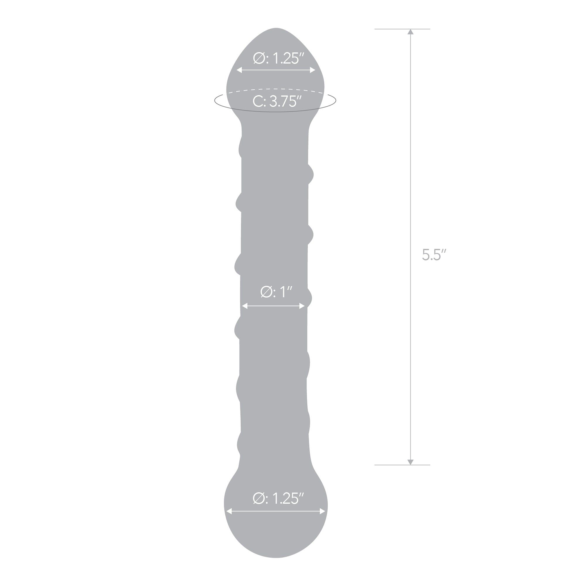 6.5" Spiral Double Ended Dildo