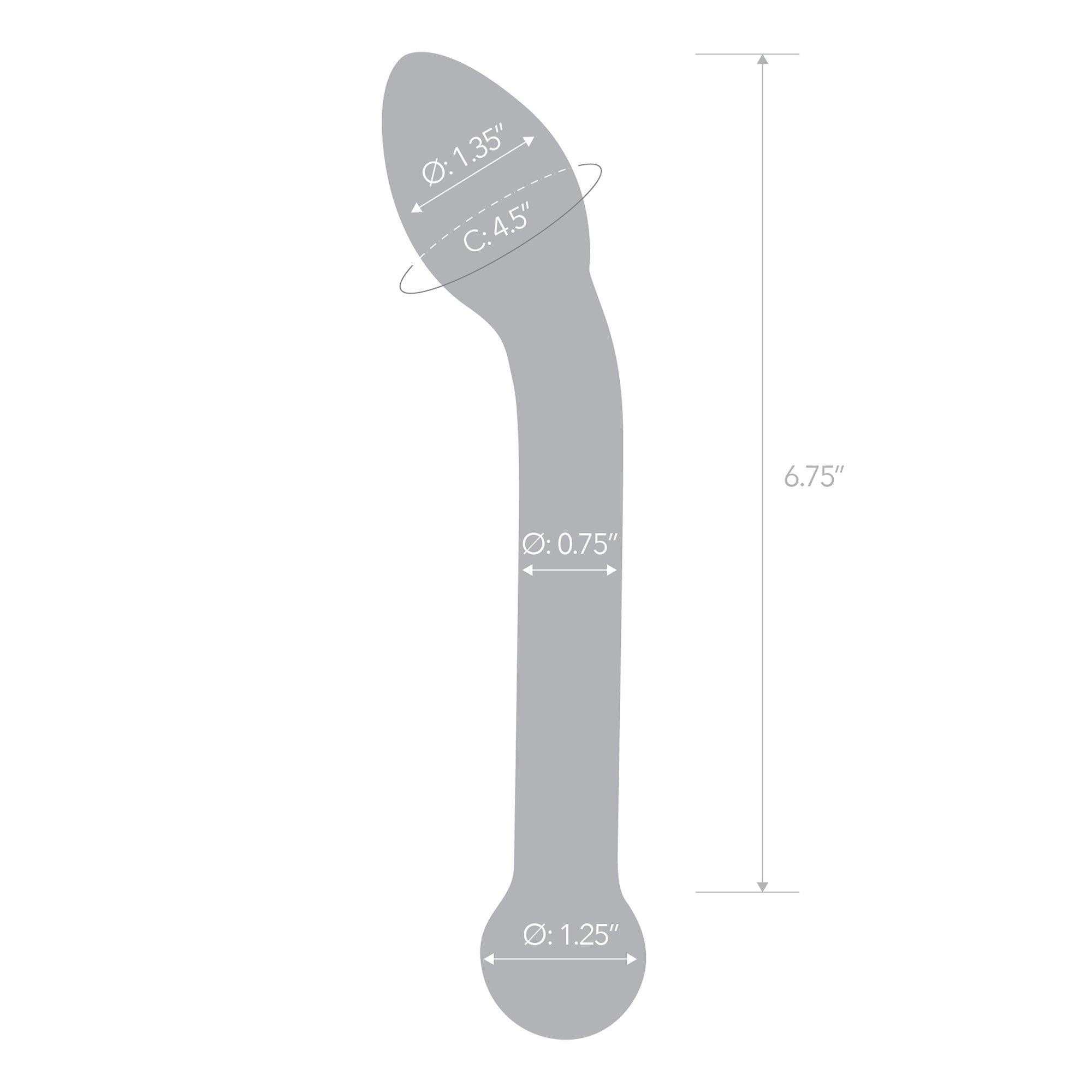 8" G-Spot Curved Dildo