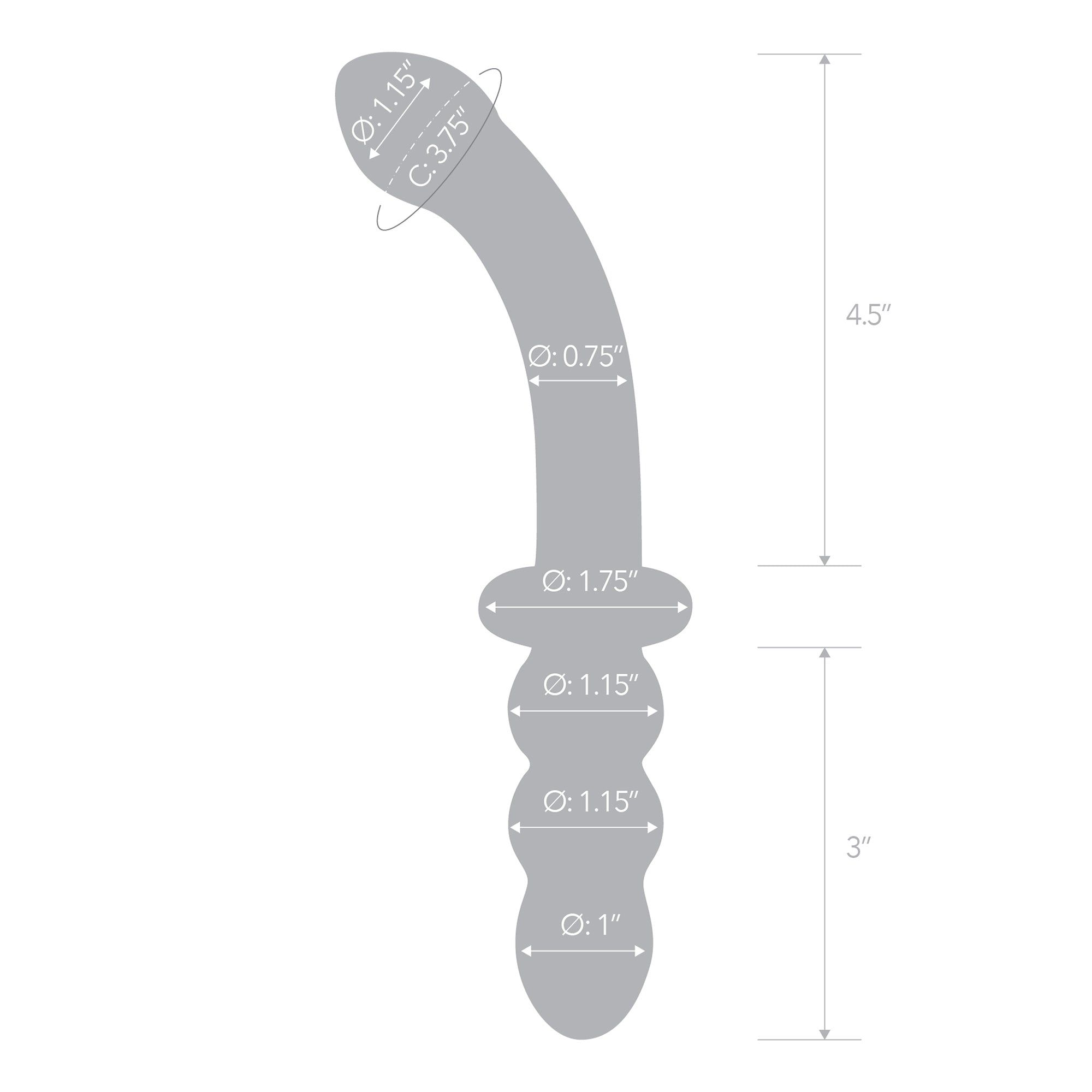 8" Double Ended G-Spot Dildo