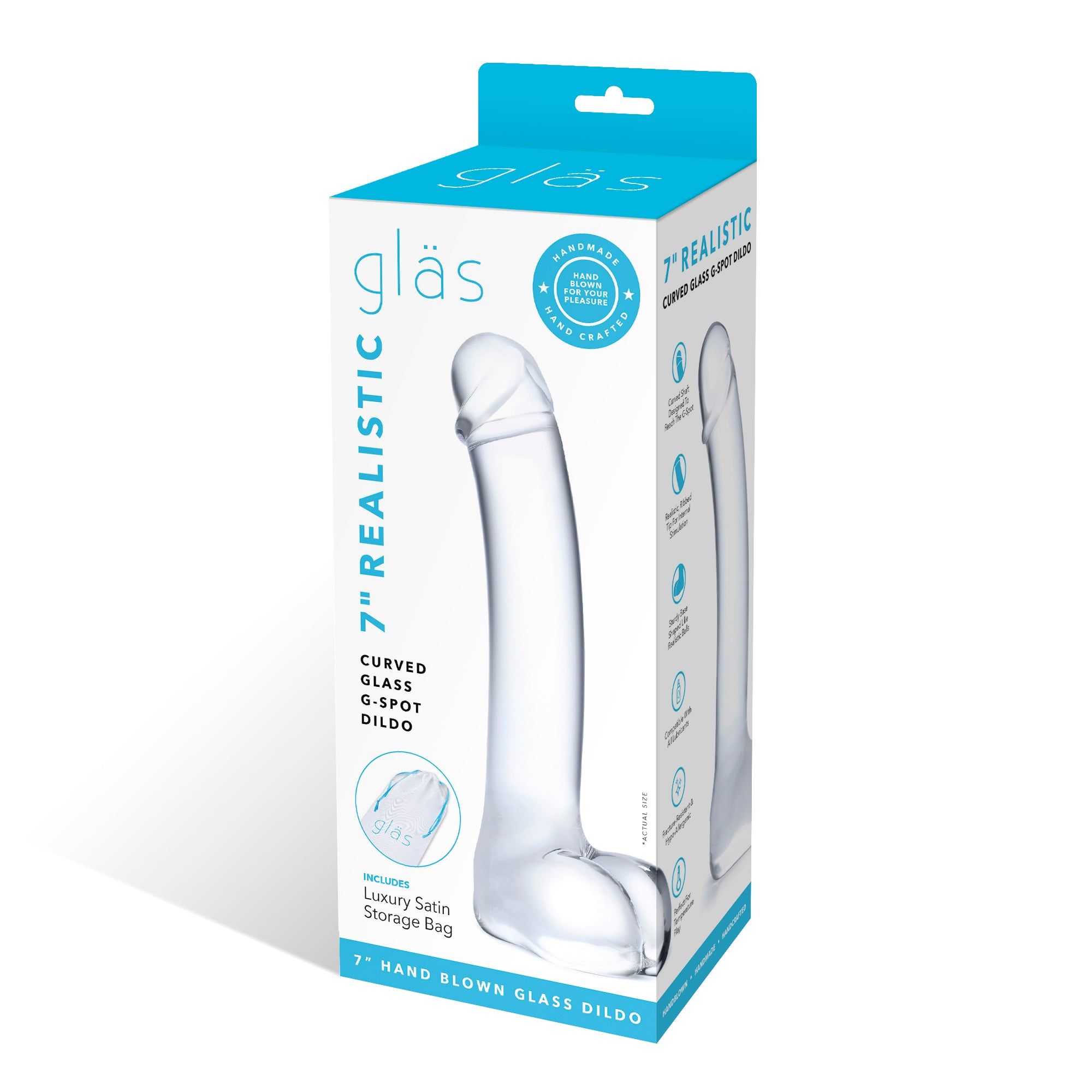 7" Realistic Curved G-Spot Dildo