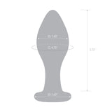 8.25" Crank & Grind Nubbed Glass Butt Plug