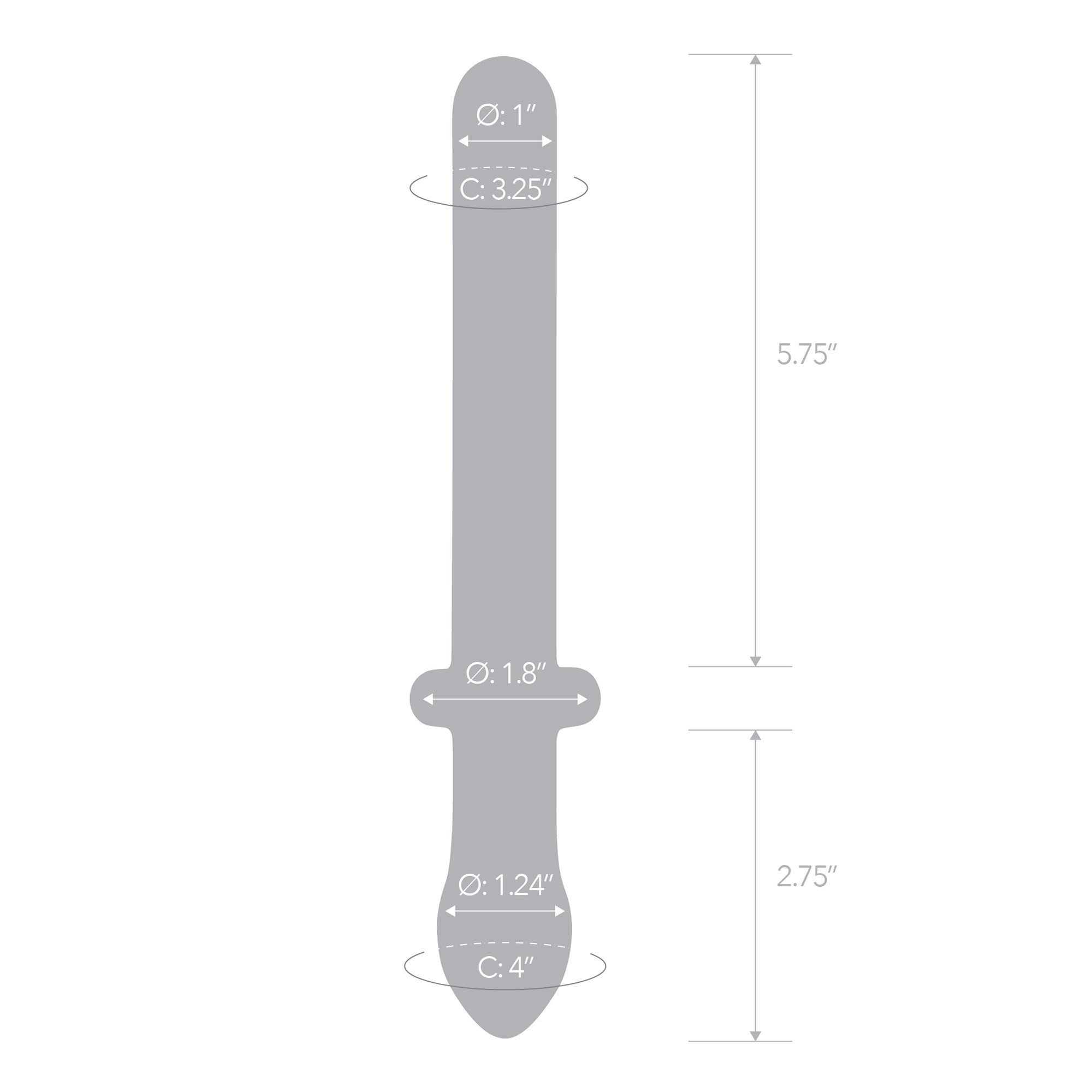 9.25" Classic Smooth Dual-Ended Dildo