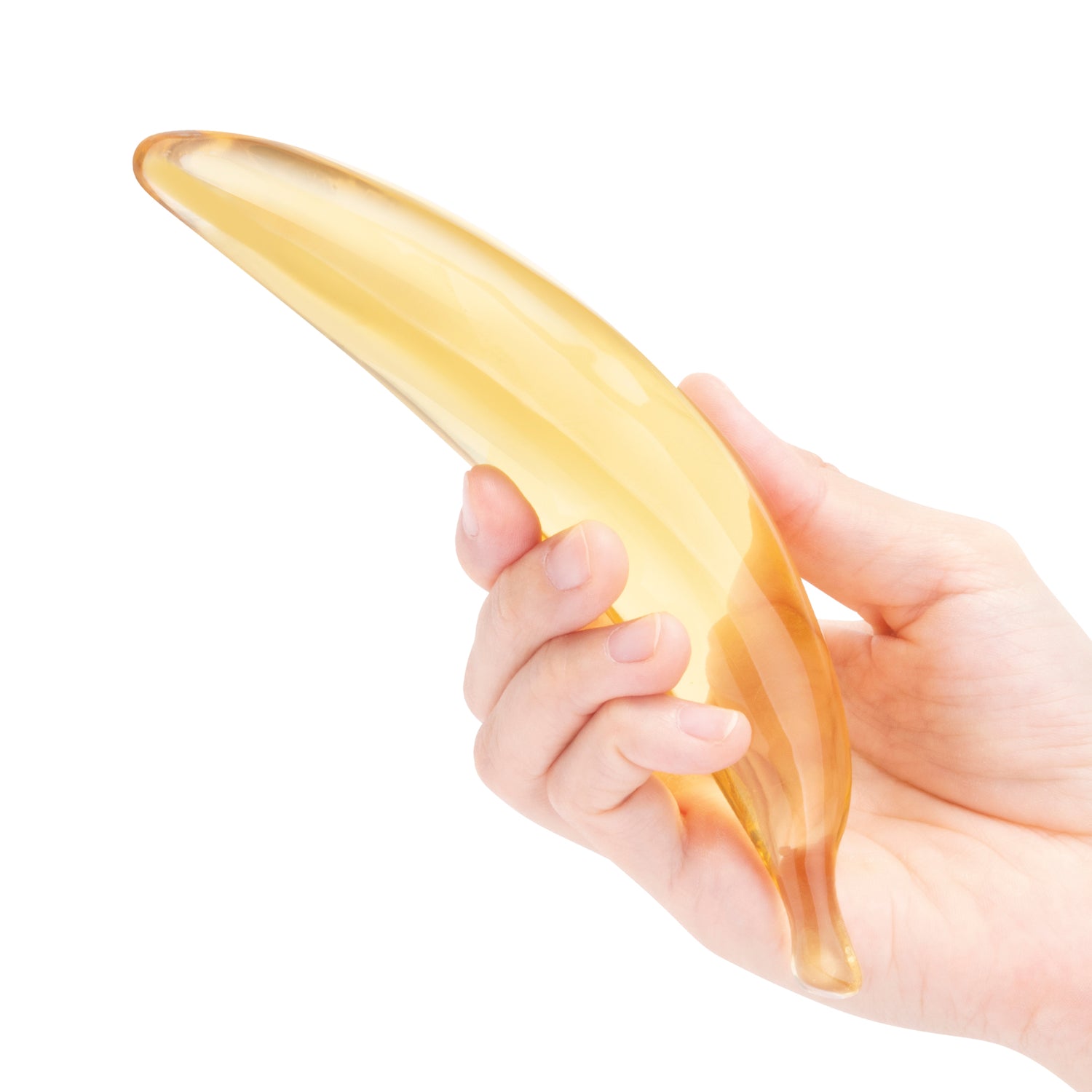 Banana Joy 7" Glass Dildo - Ergonomic Arch For Precision | Gls Banana Joy 7" Glass Dildo - Ergonomic Arch For Precision | Gls