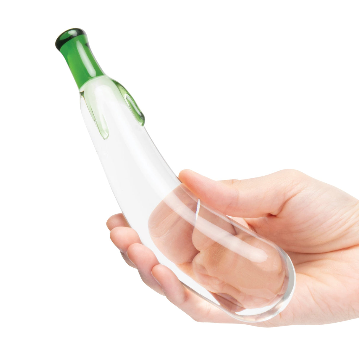 Eggplant Ecstasy 7.25" Glass Dildo