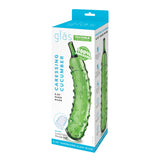 Caressing Cucumber 8.25" Glass Dildo