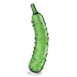 Caressing Cucumber 8.25" Glass Dildo