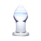 2.75" Amethyst Rain Glass Butt Plug