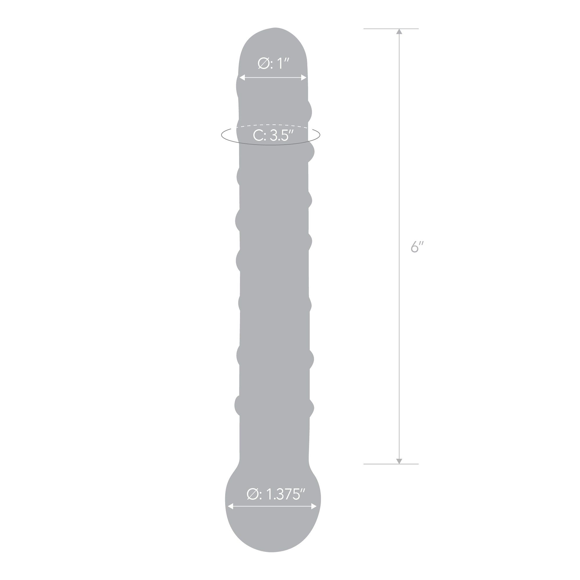 Callisto Nubbed Clear Dildo