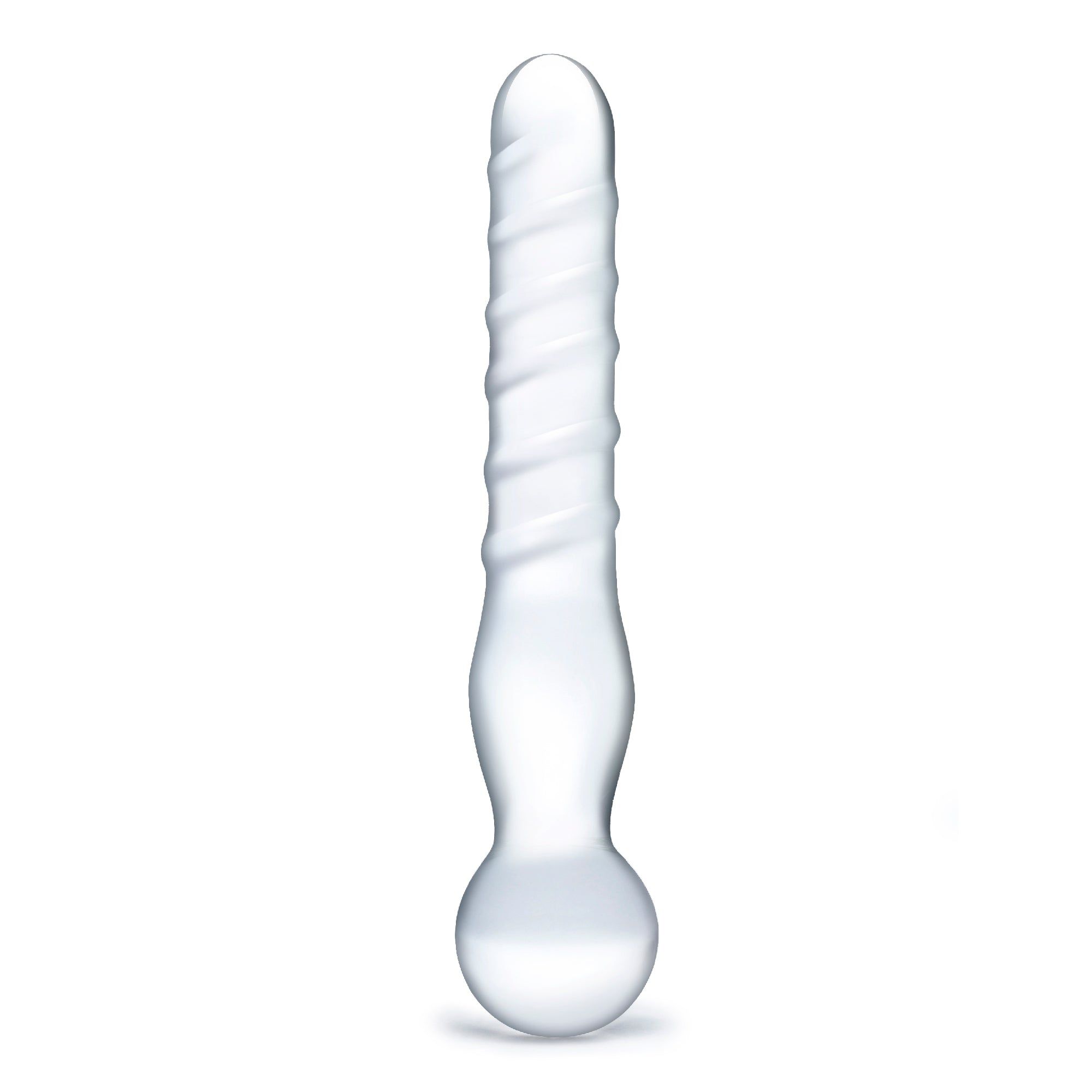 Joystick Spiral Clear Dildo